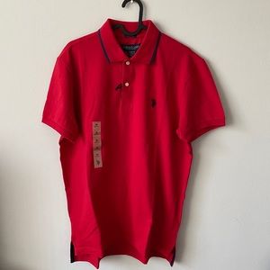 U.S. POLO ASSN, Stretch Red Polo Shirt. Size M